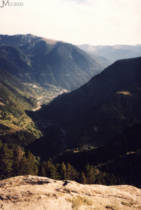 Blick vom Roc del Quer Richtung Meritxell (1998)