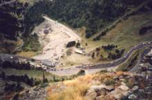 Autoschlange nach der Vuelta (1999)